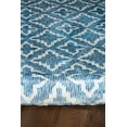 thumbnail image 2 of Tapis Motif Faux Lapin Linéaire bleu & blanc de 5 pi x 7 pi, 2 of 6