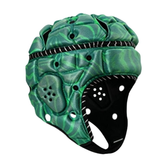Lipstore Rugby Helmet Football Helmet Adjustable Scrum Cap Sports Cap Rugby Headguard for Match Training Pitcher Soccer Goalkeeper Hat Green