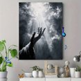 thumbnail image 4 of Hope Reaching For Light Canvas Wall Art 15.75x11.81 Inches, 4 of 8