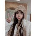 thumbnail image 1 of LinYooLi Chapeaux de Mode pour Femmes Chapeau Tressé Solide Tricoté à la Main Bonnet d'Hiver Accessoires Bonnets pour Femmes, 1 of 6