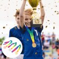 thumbnail image 3 of 3pcs Trophy Pattern Medal Gold Silver Bronze Medals Hanging Medal Awards Medals, 3 of 7