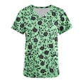 thumbnail image 4 of Pisexur Womens Scrub Tops Boasting Colorful Floral Prints Along With Short Sleeve Scrub Tops Suitable for Nursing Uniforms With Convenient Pockets, 4 of 4