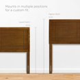 thumbnail image 3 of Modway Marlee Queen Wood Platform Bed with Splayed Legs in Walnut, 3 of 11