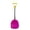 Rose Chaud, variante sur Pelle pour Enfants à Motif d'Inscription Parent-Enfant Sports d'Hiver pour Jeux et Plage d'Hiver avec Manche en Acier Inoxydable Durable et Conception Ergonomique