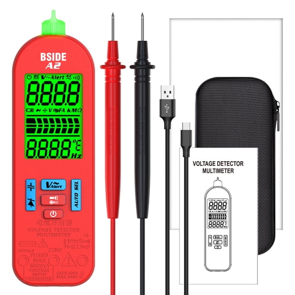 BSIDE BSIDE A2 Mini Multimètre Numérique Intelligent Autonomie Auto 5999 Unités Compteur Universel NCV Portatif Multifonction