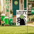 thumbnail image 2 of St. Patricks Day St. Patrick's Day Garden Flag Four Leaves, 2 of 5