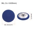 thumbnail image 2 of Unique Bargains 10pcs 36L Fabric Cloth Covered Button 23mm Round Metal Shank Sewing Buttons for Suits Dress Blouses, Deep Blue, 2 of 5