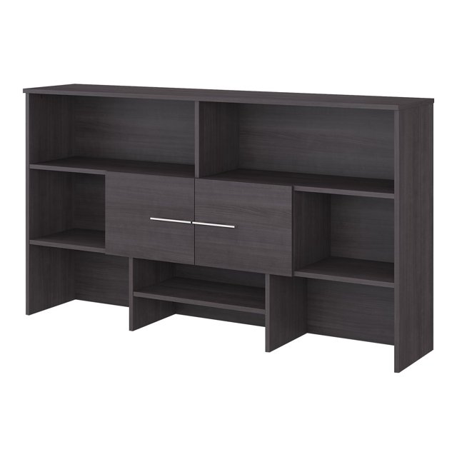 Bush Business Furniture Office 500 72W Desk Hutch, Black Walnut