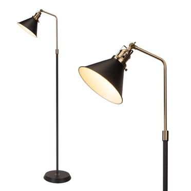 HonoDing Industrial Floor Lamp, 58'' Black Floor Lamp Design