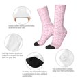 thumbnail image 4 of Lsque Ribbon Bow Printed Men's Crew Socks, Soft Durable Breathable Moisture-Wicking with Odor Control Cotton socks, 4 of 6