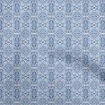 thumbnail image 1 of oneOone Cotton Silk Medium Blue Fabric Block Craft Projects Decor Fabric Printed By The Yard 42 Inch Wide-JB, 1 of 5