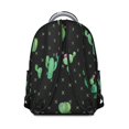 thumbnail image 3 of Boho Cactus Students Backpack Southwestern Succulent and Watercolor Desert Style Design Retro Minimalist Botanical School Bag, 3 of 6