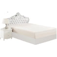 thumbnail image 4 of Marina Decoration Ultra Soft Silky Deep Pocket Solid Rayon from Bamboo All Season Bedding Solid Bamboo Fitted Sheet, Ivory Color, 4 of 4