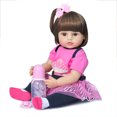 thumbnail image 1 of Poupées Bébé Reborn Réalistes Garçon Nouveau-Né Réaliste Silicone Vrai Bébé Poupée Fille 22 Pouces Silicone Souple Ensemble Cadeau Enfants Filles Garçon Jouets pour Âge 3+ A13, 1 of 1
