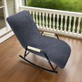 thumbnail image 1 of Elastic Indoor Outdoor Patio Rocking Chairs Cover, Lounge Royal Rocking Chair Slipcover Modern Reclining Rocker Chairs Cover (Dark Gray), 1 of 5