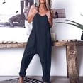 thumbnail image 2 of Birdeem Combinaison Décontractée Ample et en Vrac pour Femmes avec Poches, Combinaison Mode, Pantalon, Salopette, Combinaison en Coton et Lin, 2 of 7