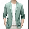 thumbnail image 1 of Kcodviy Printemps Été Complet d'Affaires Léger pour Homme Veste de Complet d'Été Décontractée Complets pour Hommes Grande Taille Extensible Coupe Ajustée Bouton Complets Formels pour Homme Manteaux Sport, 1 of 2
