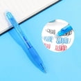 thumbnail image 2 of ZTTD Erasable Gel Pens, 12 Colors Retractable Fine Point Erasable Pens Clicker, Fine Point 0.5mm, Make Mistakes Disappear for Drawing Writing Planner and Crossword Puzzles, 1Count(Sky Blue), 2 of 7