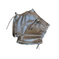 thumbnail image 3 of facefd Shorts Rétro Mode Urbaine d'Été pour Femme, Pantalon de Loisirs Taille Haute, Tenue Résistante à l'Usure, Bleu S, 3 of 9