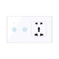 thumbnail image 1 of 95- Smart Wall Outlet with 2 Gang Touch Switch Smart Life APP Remote Control, Voice Control, Touch Control Compatible with Assistant Smart Switch Outlet Universal, 1 of 6