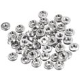 thumbnail image 1 of Unique Bargains Self -Clinching Nuts,#6-32x0.11-Inch Stainless Steel Rivet Nut Round Head Steel Metal Sheet Mounting Fastener 50pcs, 1 of 5