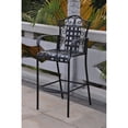 thumbnail image 1 of International Caravan Mandalay Ensemble de Pub de Patio en Fer 3 Pcs, Noir, 1 of 5