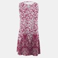 thumbnail image 4 of Ovzne Robes pour Femmes 2025 Robe Mode Femmes Décontractée Aguichant Col Rond Robes Imprimées Été Sans Manches Robe Chandail Grande Taille Robe Maxi Imprimée Liquidation, 4 of 4