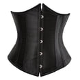 thumbnail image 1 of pitrice Corset Amincissant à Lacets pour Femmes, sous-Poitrine, Noir, 1 of 9