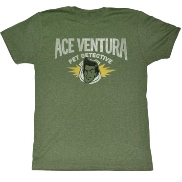 Ace Ventura: T-Shirt Adulte Logo Usé du Film Pet Detective Comedy