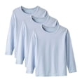 thumbnail image 1 of DXOUPM Chandails à Manches Longues pour Filles Col Ras du Cou Lot de 3 Chandail Léger Confortable T-Shirt Doux, 1 of 4