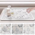 thumbnail image 3 of EGNMCR Kitchen Gadgets, Kitchen Accessories Bathroom Rugs Non-Slip Water Absorbent Mat Used In Bathroom, Shower, Room, Soft Microfiber Machine Washable Bath Mat Drainage mats, 3 of 7