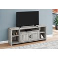 thumbnail image 3 of Monarch Specialties Tv Stand, 60 Inch, Console, Media Entertainment Center, Storage Cabinet, Living Room, Bedroom, Laminate, Grey, Transitional, 3 of 4