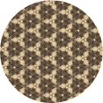thumbnail image 1 of Ahgly Company Tapis d'Intérieur Ronds Lavables à la Machine, Style Transitionnel, Brun Sable Brun, 3 Pieds Rond, 1 of 7