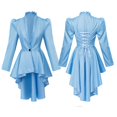 thumbnail image 3 of Vêtements Gothiques à Manches Longues pour Femmes pour Adolescentes 14-18 Robe de Mariage Médiévale Queue-de-Pie Veste Rétro pour Vêtements Gothiques Femmes Vêtements Gothiques Cottagecore et Spectacles Cape Médiévale, 3 of 7