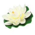thumbnail image 1 of 18cm Artificial Water Lily Floating Lotus Flower Pond Aquarium Decor Multicolor, 1 of 5