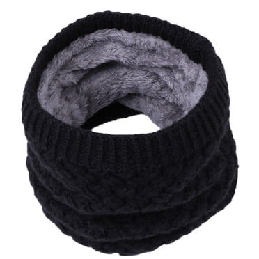Fgnfyis Foulard Chaude d'Hiver pour Enfants Garçons Filles Enfants Bébé Col Tricoté Foulards de Cou Cadeau pour Bébé Noir Taille Unique