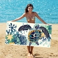 thumbnail image 1 of LSLJS Sac de Serviettes de Plage pour l'Europe et les États-Unis, Sac à Dos de Rangement Portable, Serviette Imprimée, Serviette de Bain, Serviettes de Bain en Polyester, 1 of 6