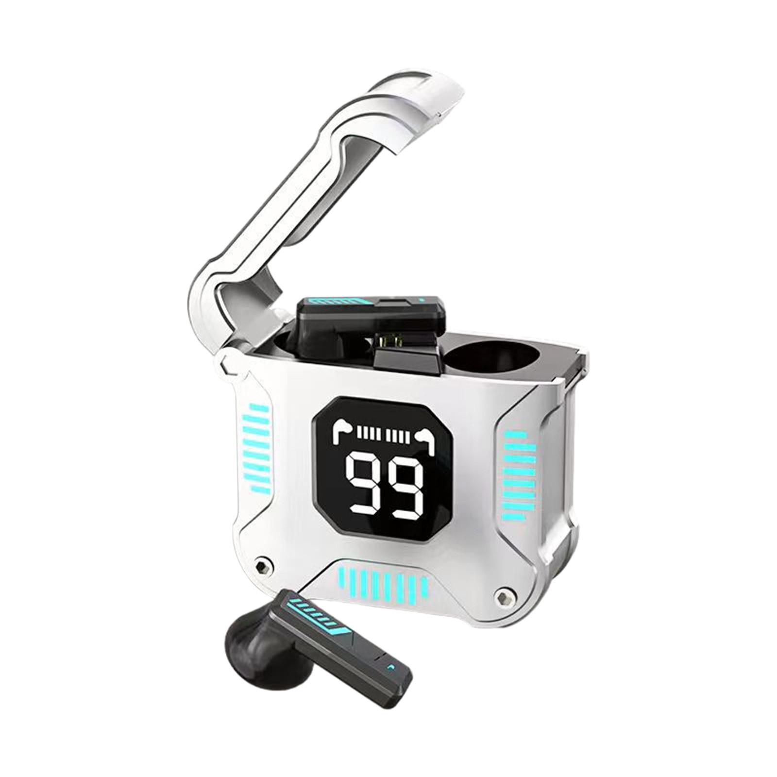 Wireless Bluetooth 5.3 Gaming Earbuds, Mechanical Design, 8mm Speaker – 6H Playtime