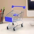 thumbnail image 2 of Jouet Mini Chariot de Magasinage s avec Quatre Roues Pivotantes, Cadre en Acier Inoxydable, Rotation à 360°, pour Jeu d'Imitation et Rangement de Petits Articles, 2 of 3