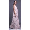 thumbnail image 4 of Bimba Robe de Nuit Imprimée à Pois et Papillons Rose Fuchsia pour Femmes Longue à Bretelles Spaghetti Maxi Robe de Sommeil Robe Medium, 4 of 5