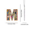 thumbnail image 2 of 26 Letter Acrylic Keychain Pendant for Books, 2 of 3