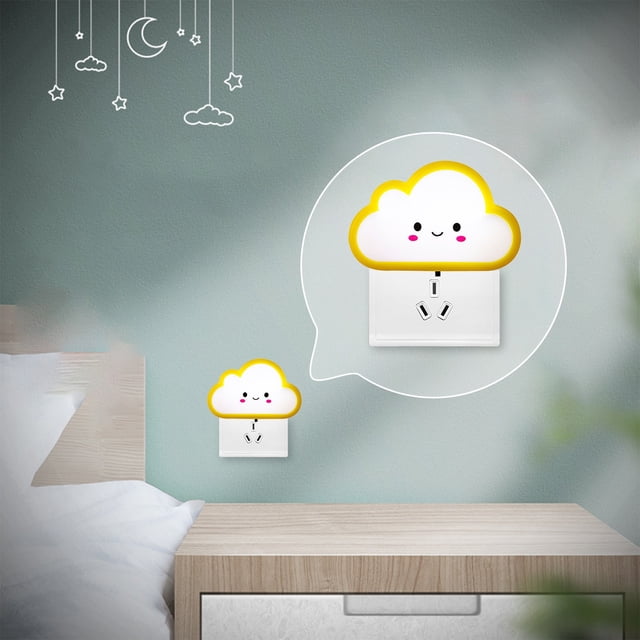 HOZADOIE Electric Light Lighting & Ceiling Plug in Night Light Bedside Night Light Eye Protection Sleep Light Bedroom Corridor LED Night Light
