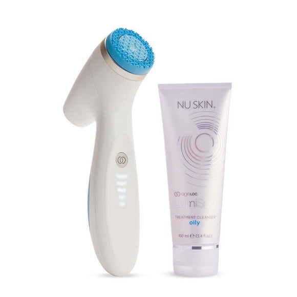 Nu Skin ageLOC LumiSpa iO Nettoyant de Type Huileux Trousse de Départ Anti-Stress Peau Neuf
