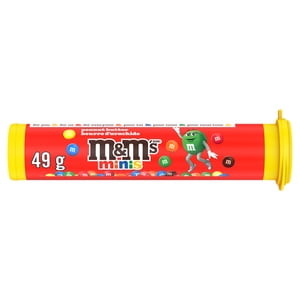 M&M'S Minis, Peanut Butter Milk Chocolate Candy, 49g Tube