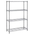 thumbnail image 1 of BestOffice Storage Shelves, Wire Shelving Unit Metal Shelves Heavy Duty Layer Rack Adjustable Utility, Chrome, 1 of 7