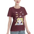 thumbnail image 2 of T-Shirt Basique à Manches Courtes pour Femmes Sailor Moon Lièvre Lunaire, 2 of 6