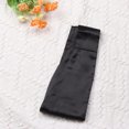 thumbnail image 3 of Women Silk Bow Solid Color Waist Belt Simple Classic Silk Ribbon Sash (Black), 3 of 9