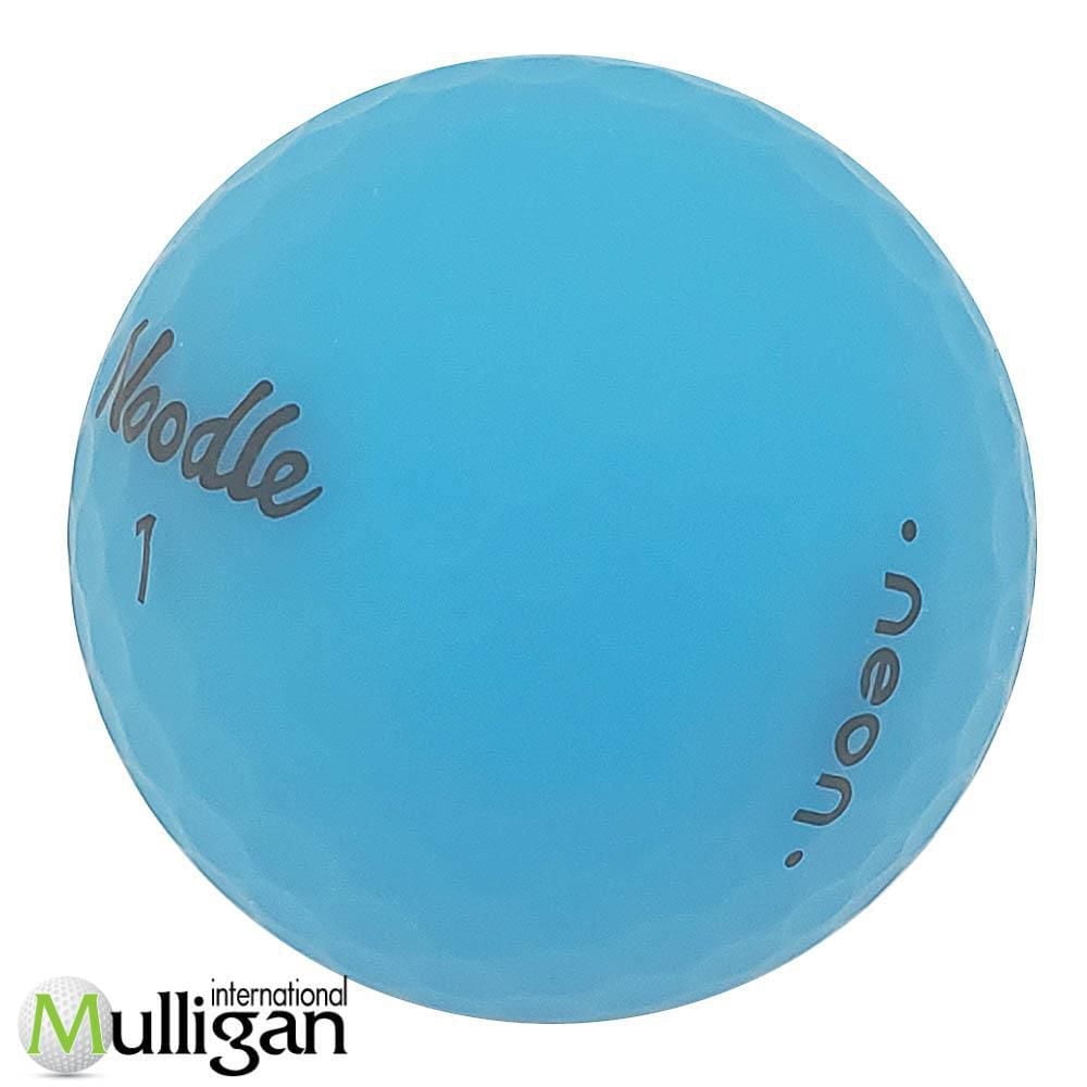 Mulligan - 36 Noodle Neon Matte Blue 4A Recycled Used Golf Balls, Blue