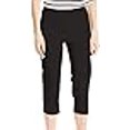 thumbnail image 3 of SLIM-SATION Pantalon Capri à Jambe Droite à Enfiler à Grand Bande pour Femme avec Contrôle du Ventre, 6, Noir, 3 of 4