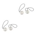 thumbnail image 1 of yingyy 1/2/3/5 2pcs Rideau Tieback Ronde Polyester Remplacement Simple Style Ménage Cuisine Parasol Drapé Fixation Fixation Lumière Argent 2PCS, 1 of 6